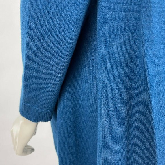J Jill Open Front Cardigan Dusted Pockets Wool Silk Cotton Long Sleeve Women XS - Picture 12 of 15